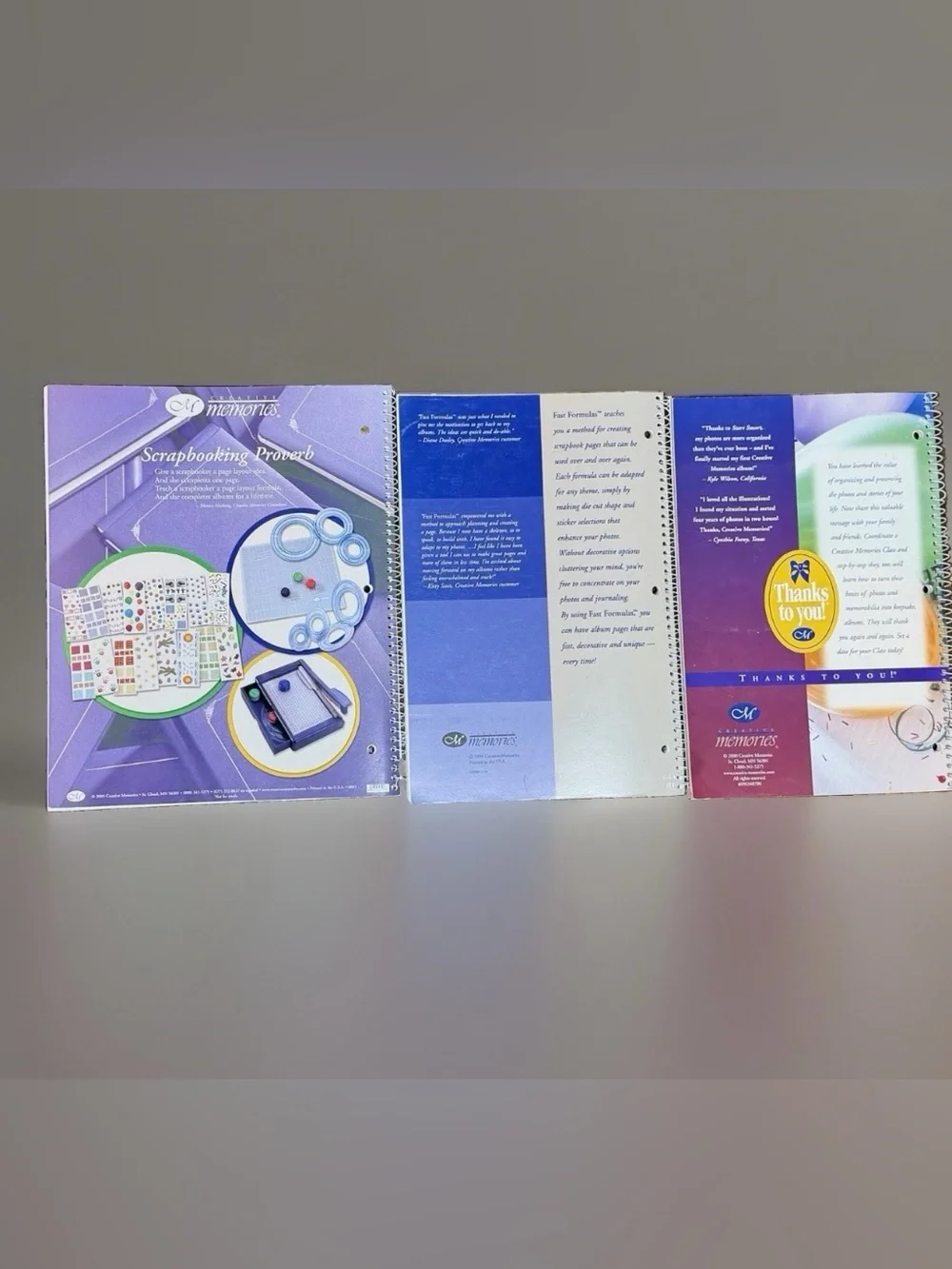Creative Memories Fast Formulas Product Collection & Start Smart Books Lot of 3